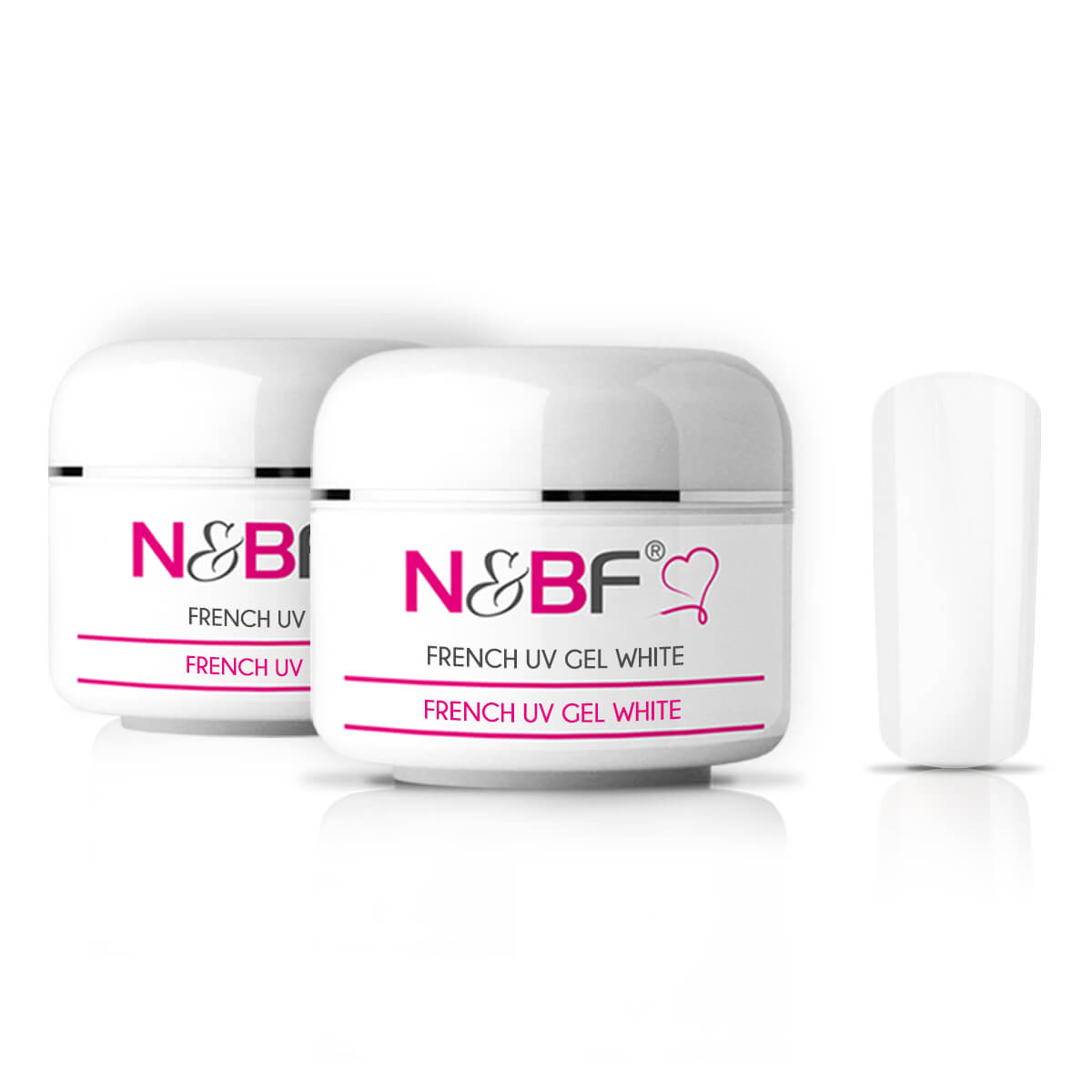 Nails and Beauty Factory French UV Gel White 2 x 30ml Set
