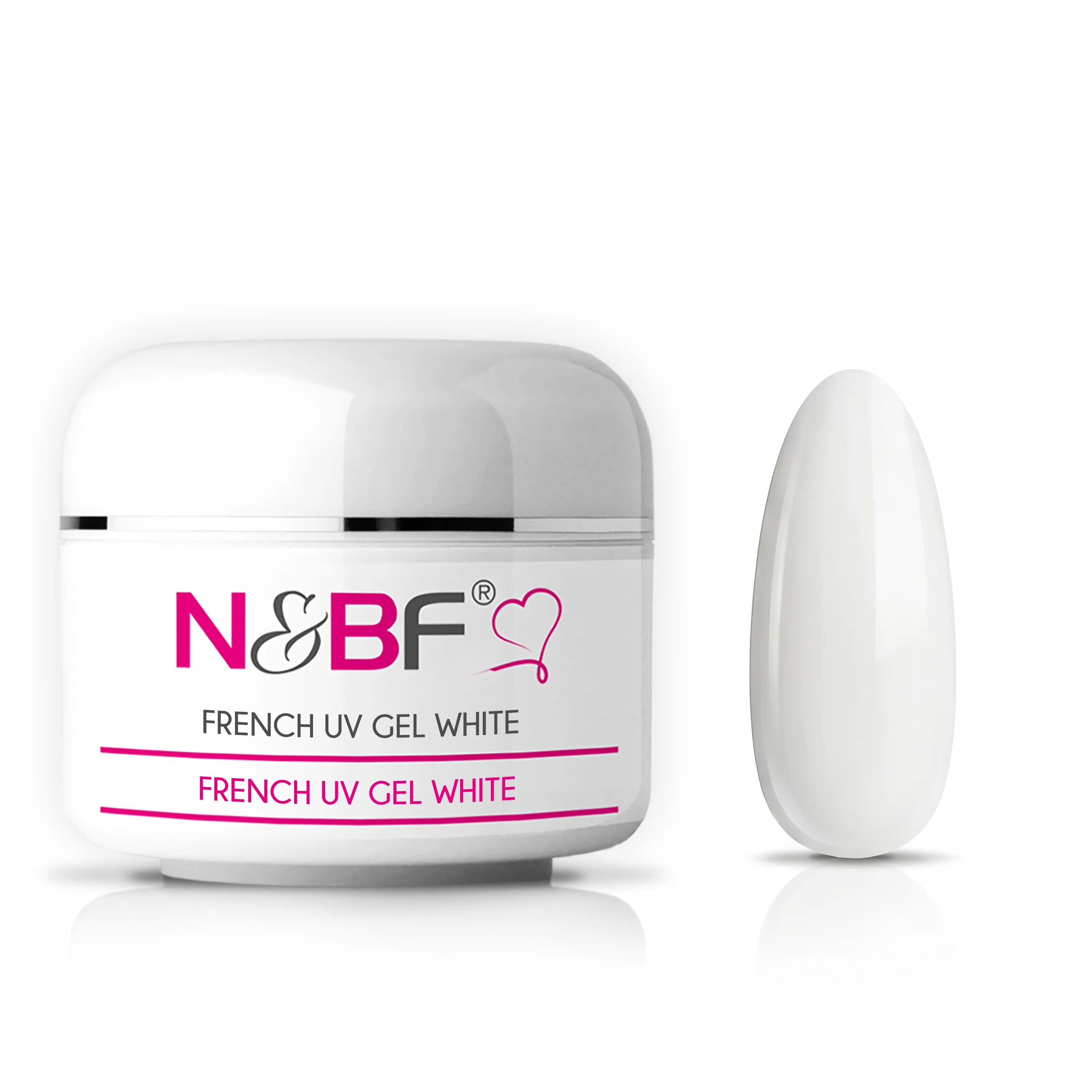 French White UV Gel mittelviskos 30ml