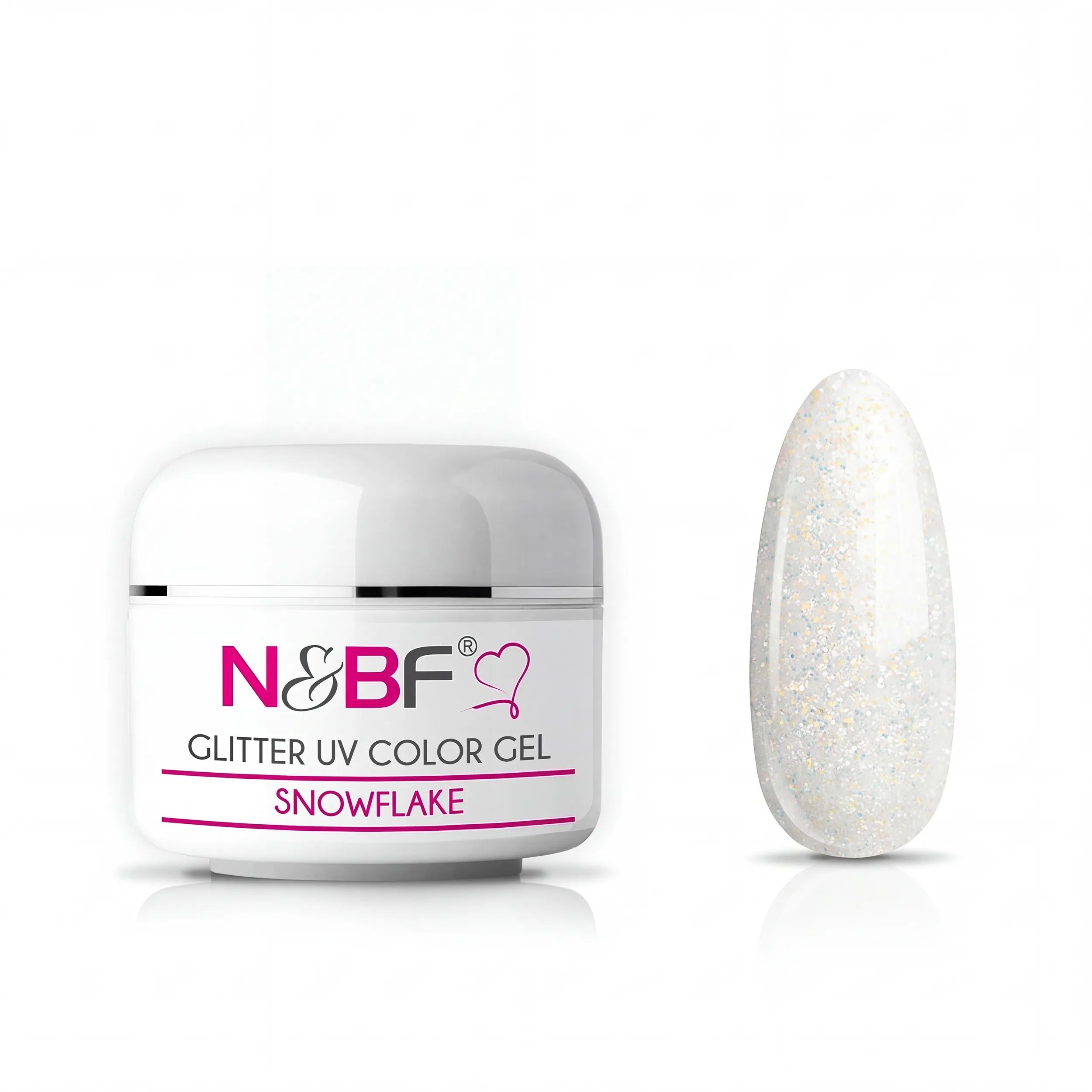 Glitter Farbgel Snowflake 5ml