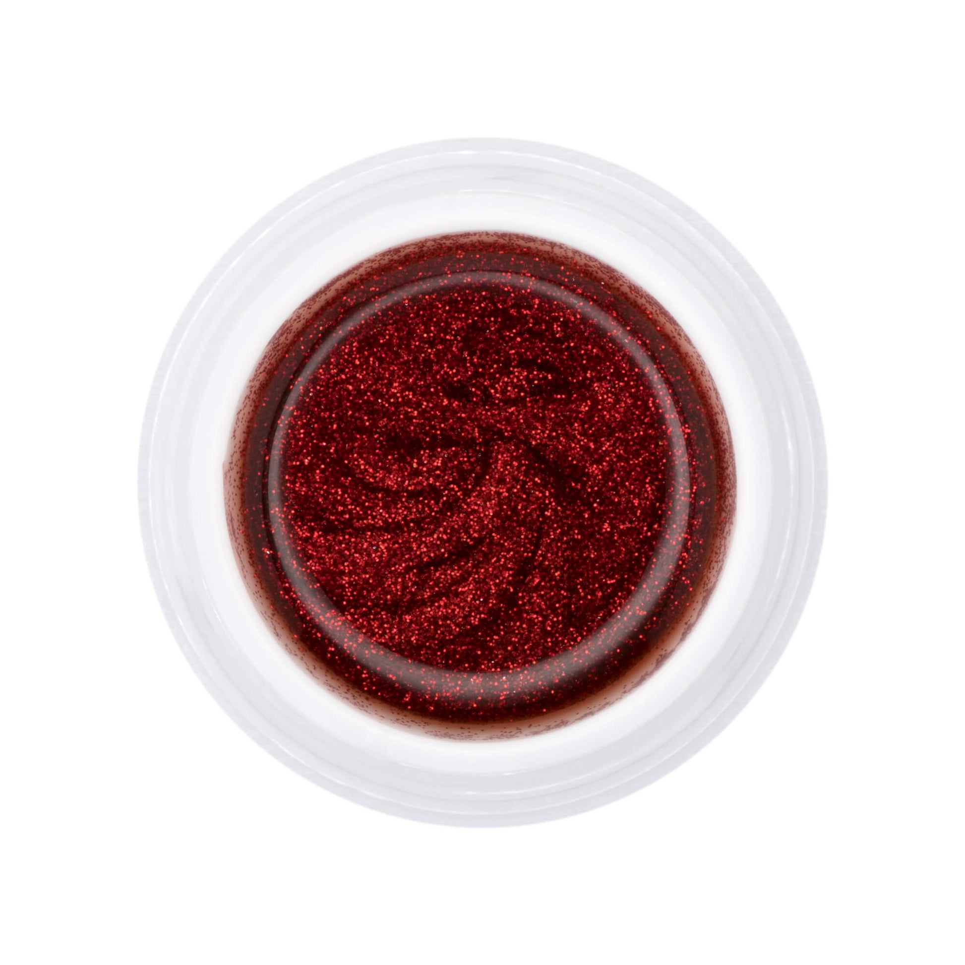 Nails and Beauty Factory Glitter UV Color Gel Red Plaza 5 ml Jar