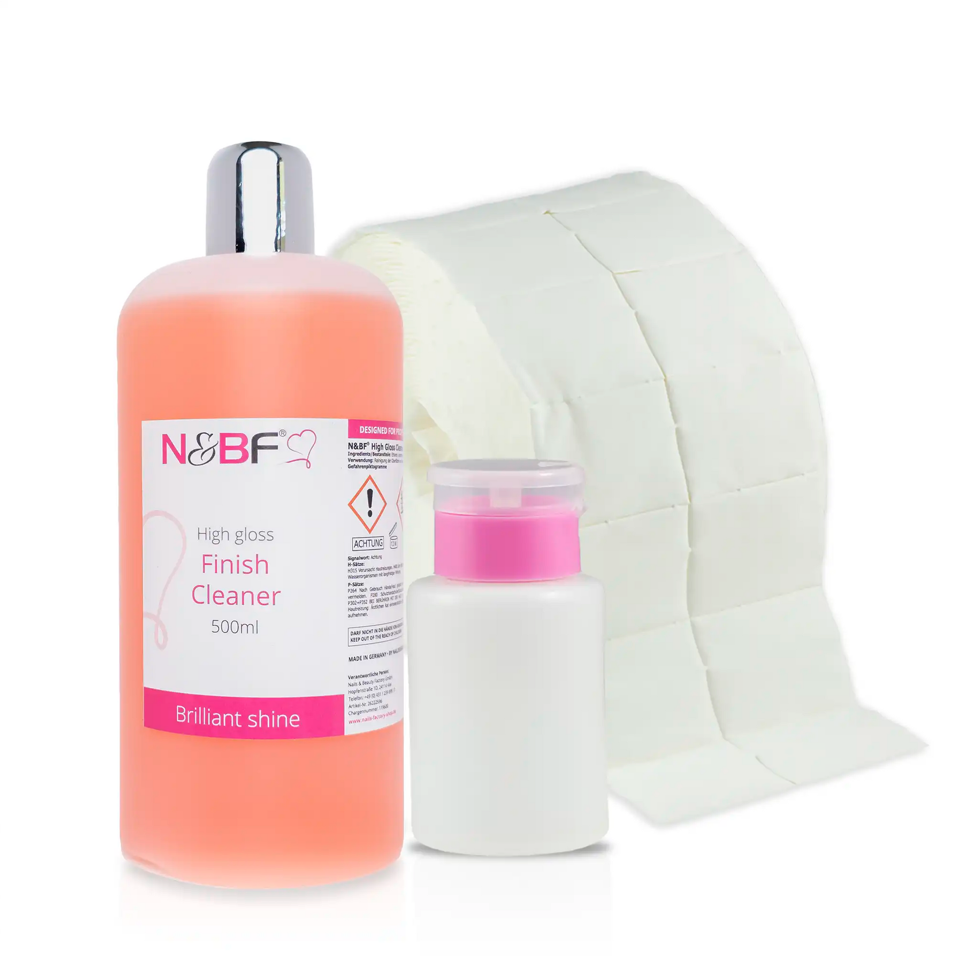 Nails and Beauty Factory High Gloss Finish Cleaner Pink Zeletten