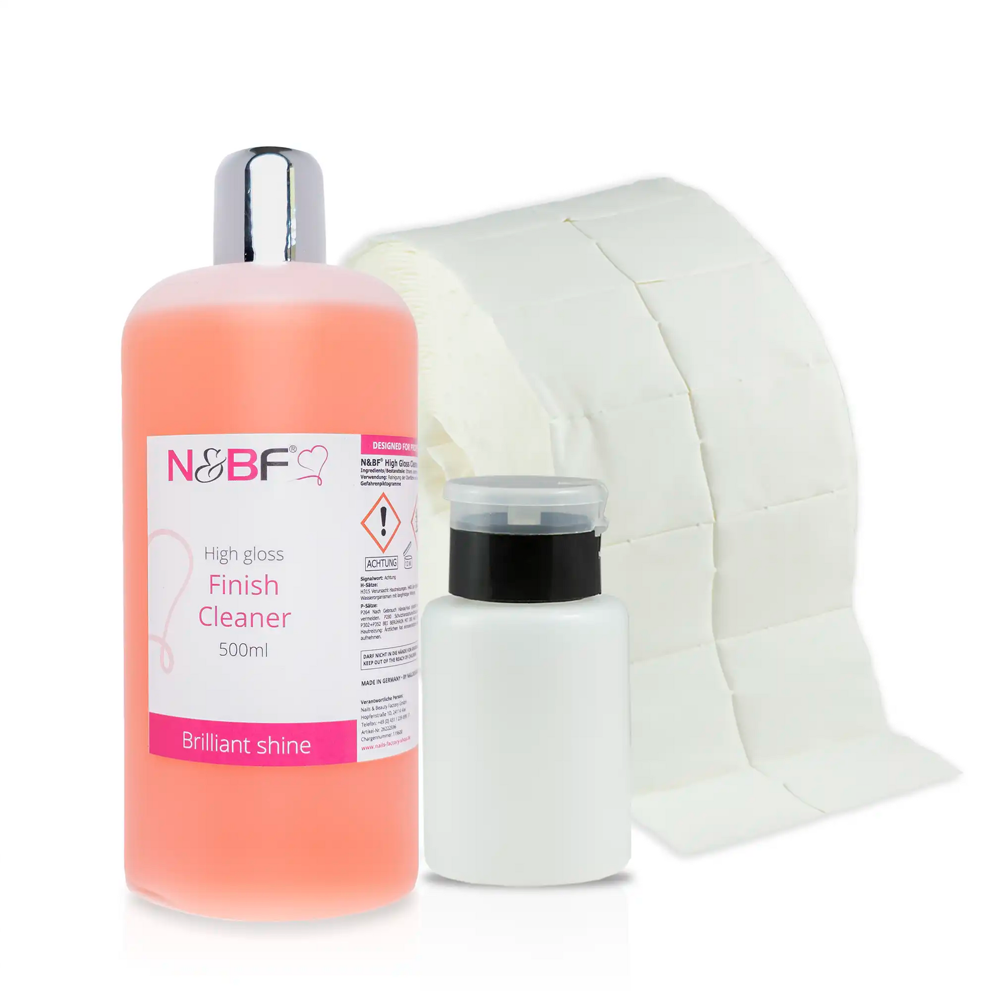 Nails and Beauty Factory High Gloss Finish Cleaner Schwarz Zeletten
