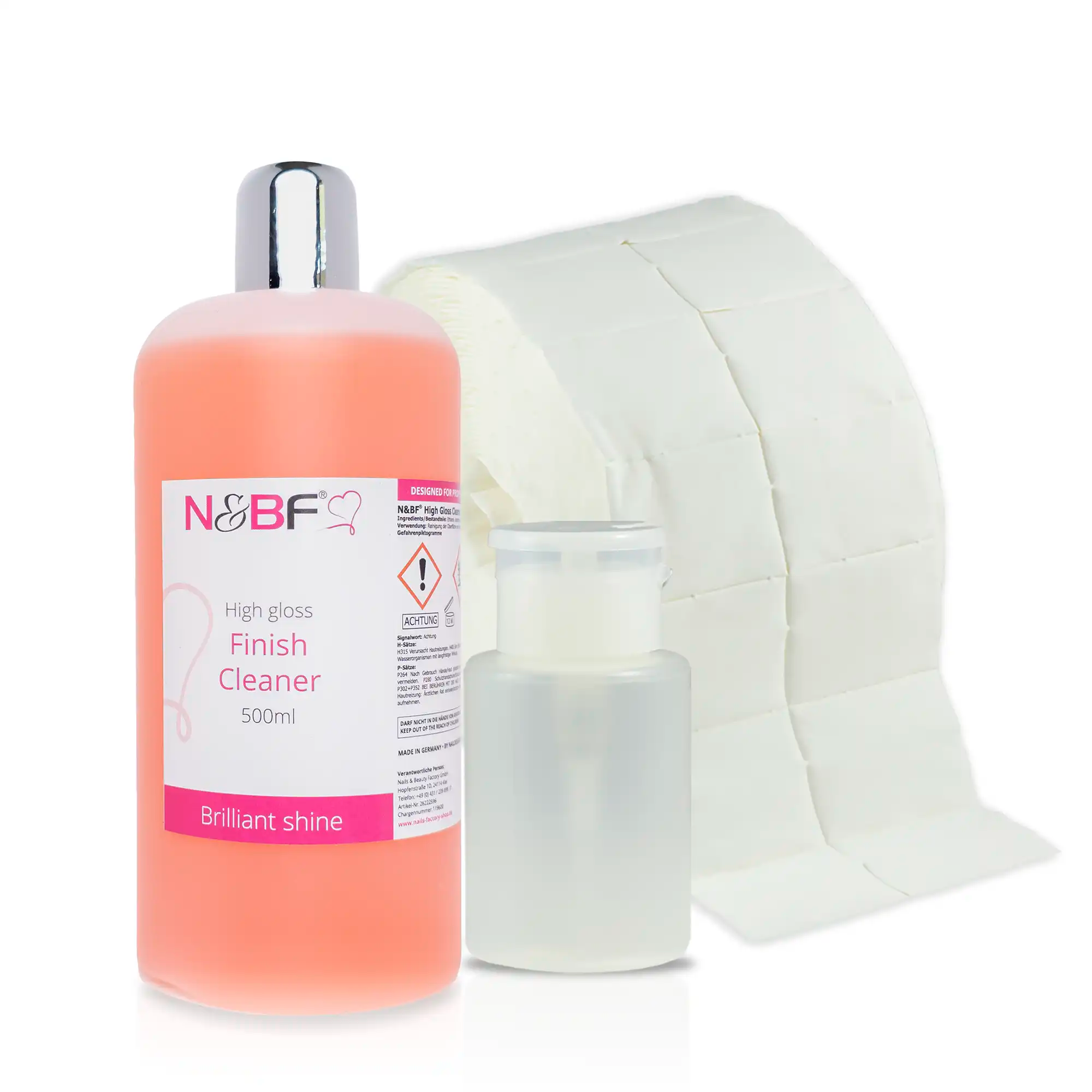 Nails and Beauty Factory High Gloss Finish Cleaner Weiss Zeletten