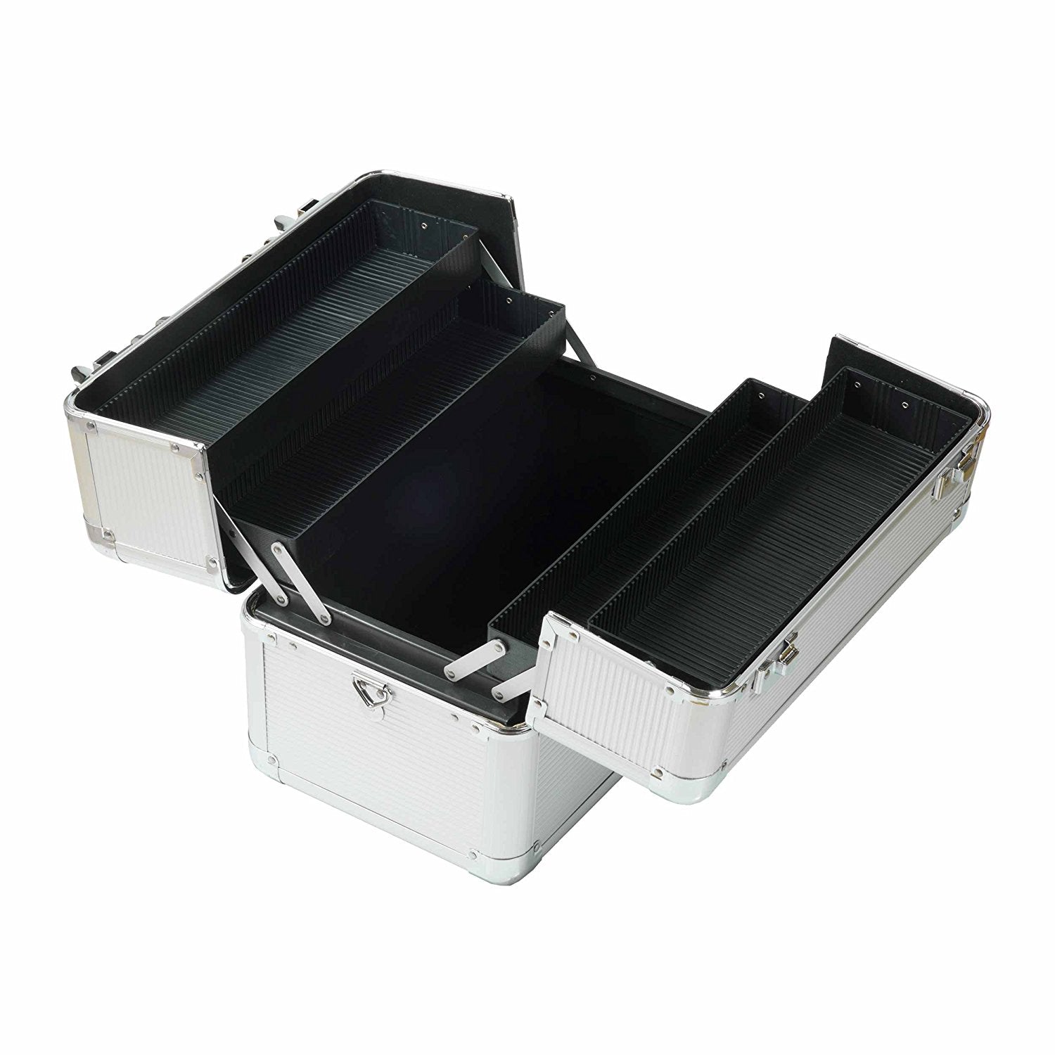 Nails and Beauty Factory Kosmetikkoffer Kompakt Rund Silber 2