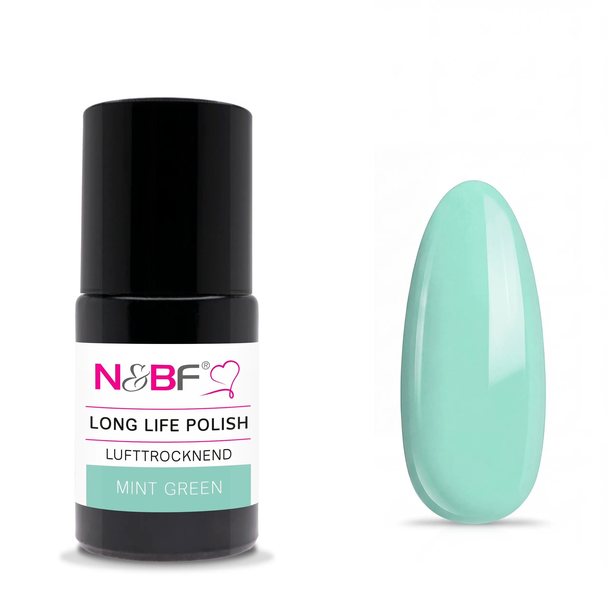 N&BF Long Life Polish Mint Green 15ml