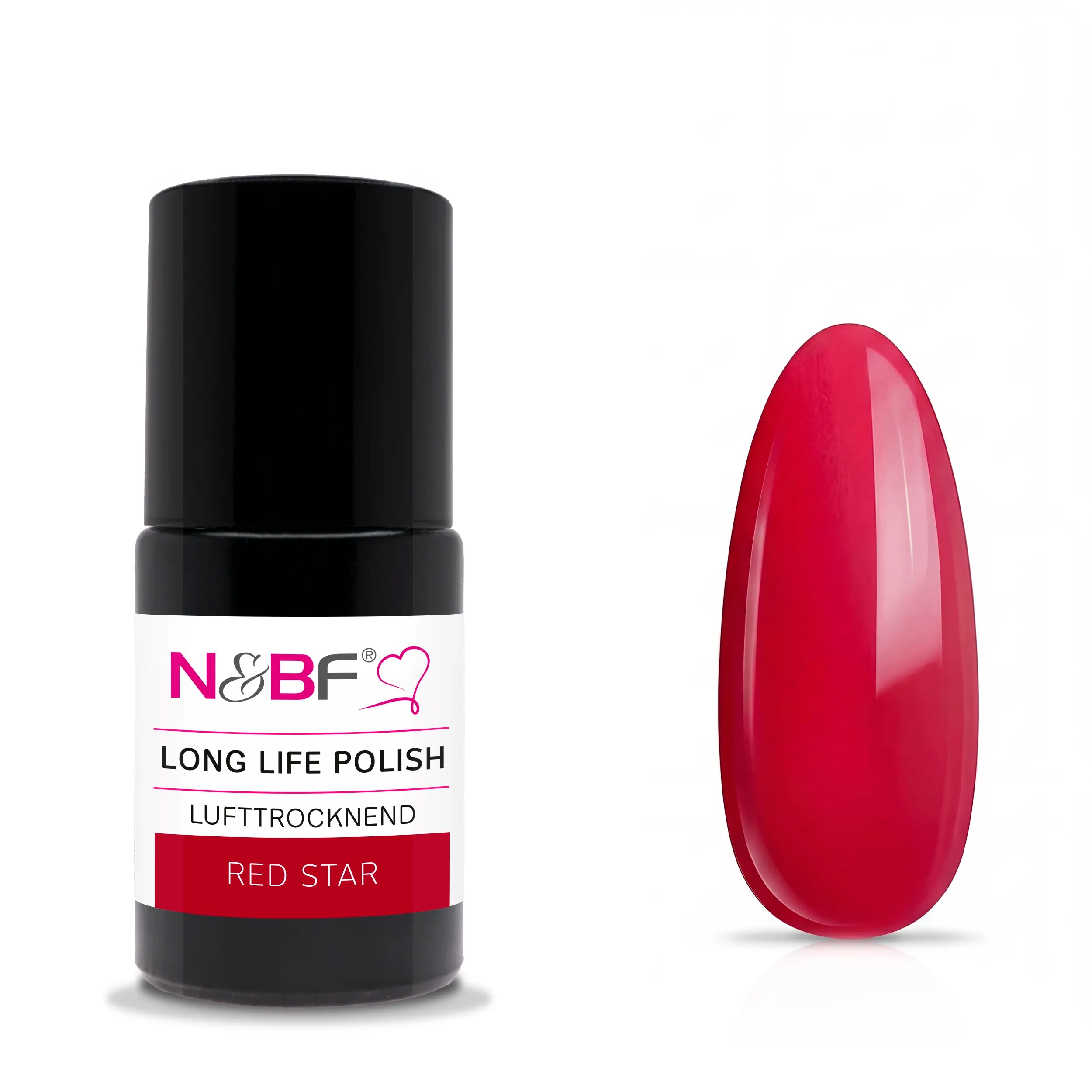 N&BF Long Life Polish Red Star 15ml