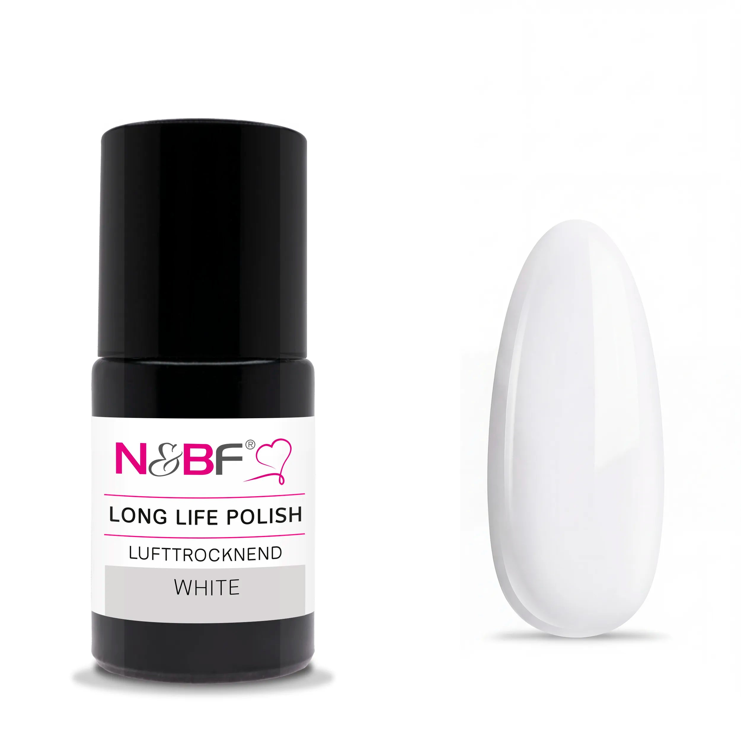 N&BF Long Life Polish White 15ml