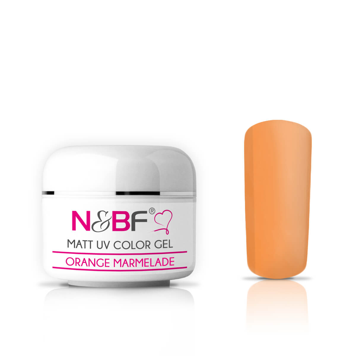 Nails and Beauty Factory Matt UV Color Gel Farbgel Orange Marmelade 5 ml