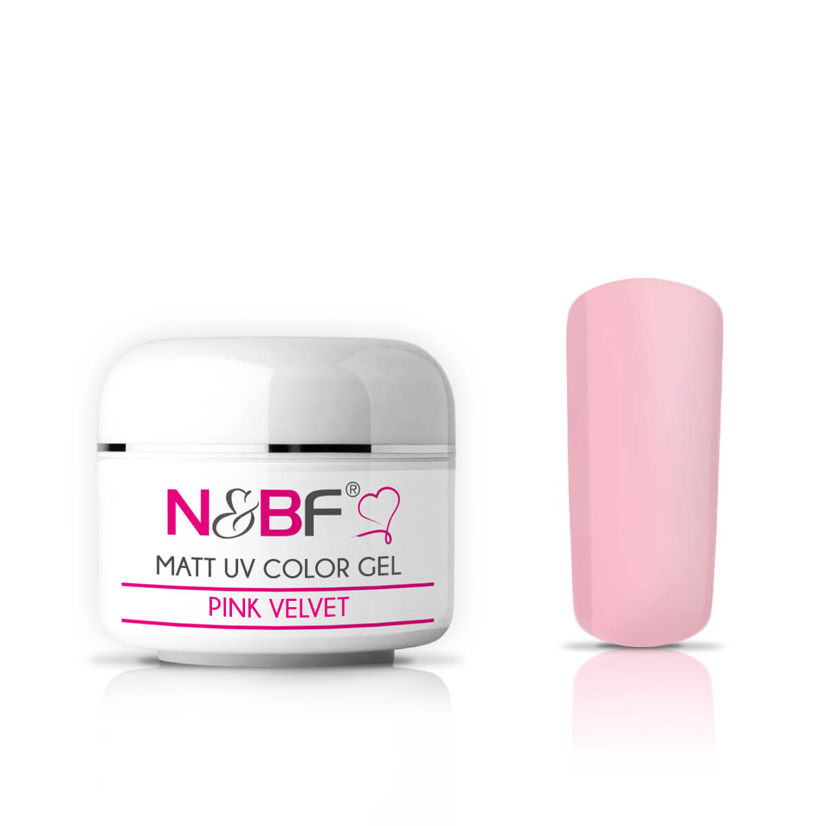 Nails and Beauty Factory Matt UV Color Gel Farbgel Pink Velvet 5 ml