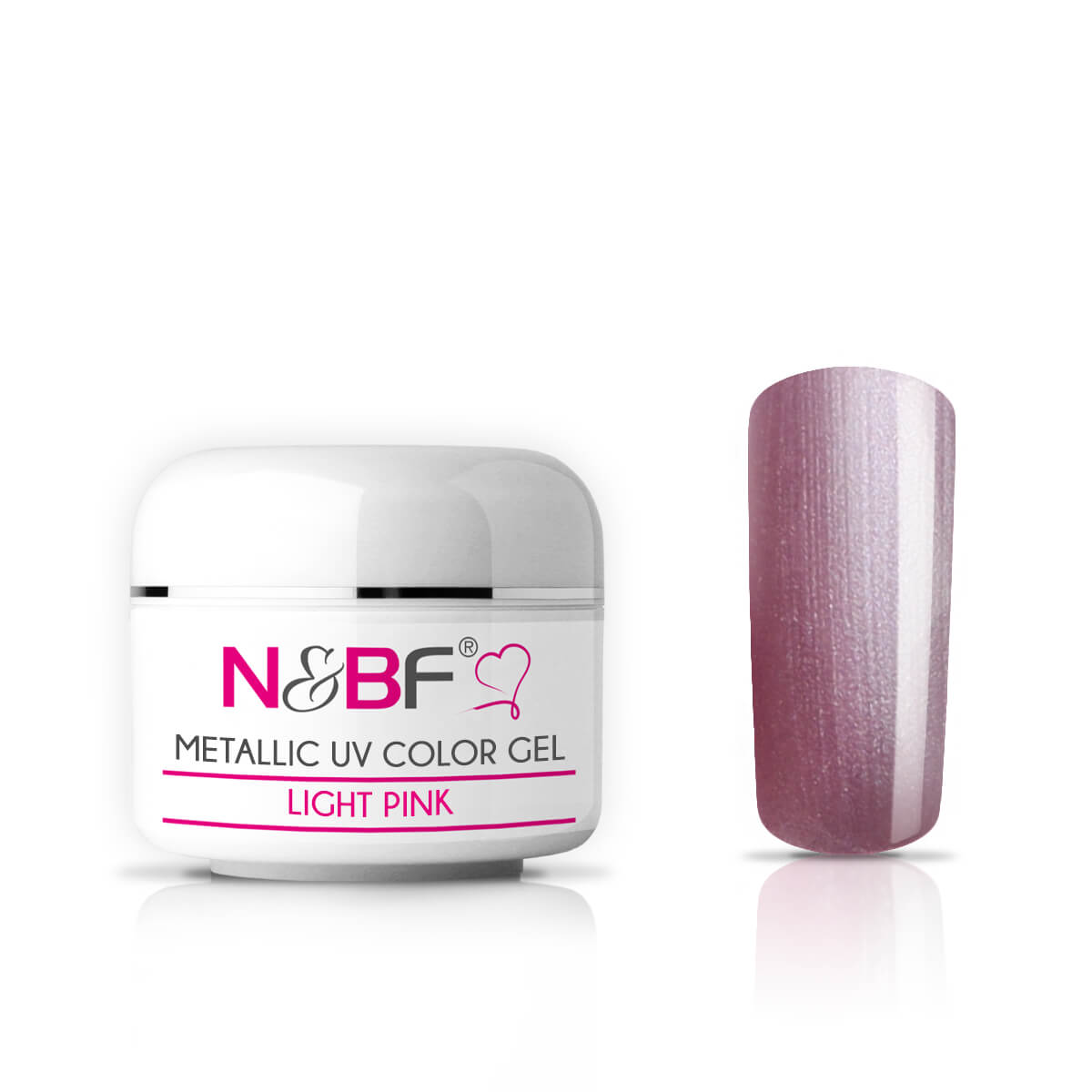 Nails and Beauty Factory Metallic UV Color Gel Farbgel Light Pink