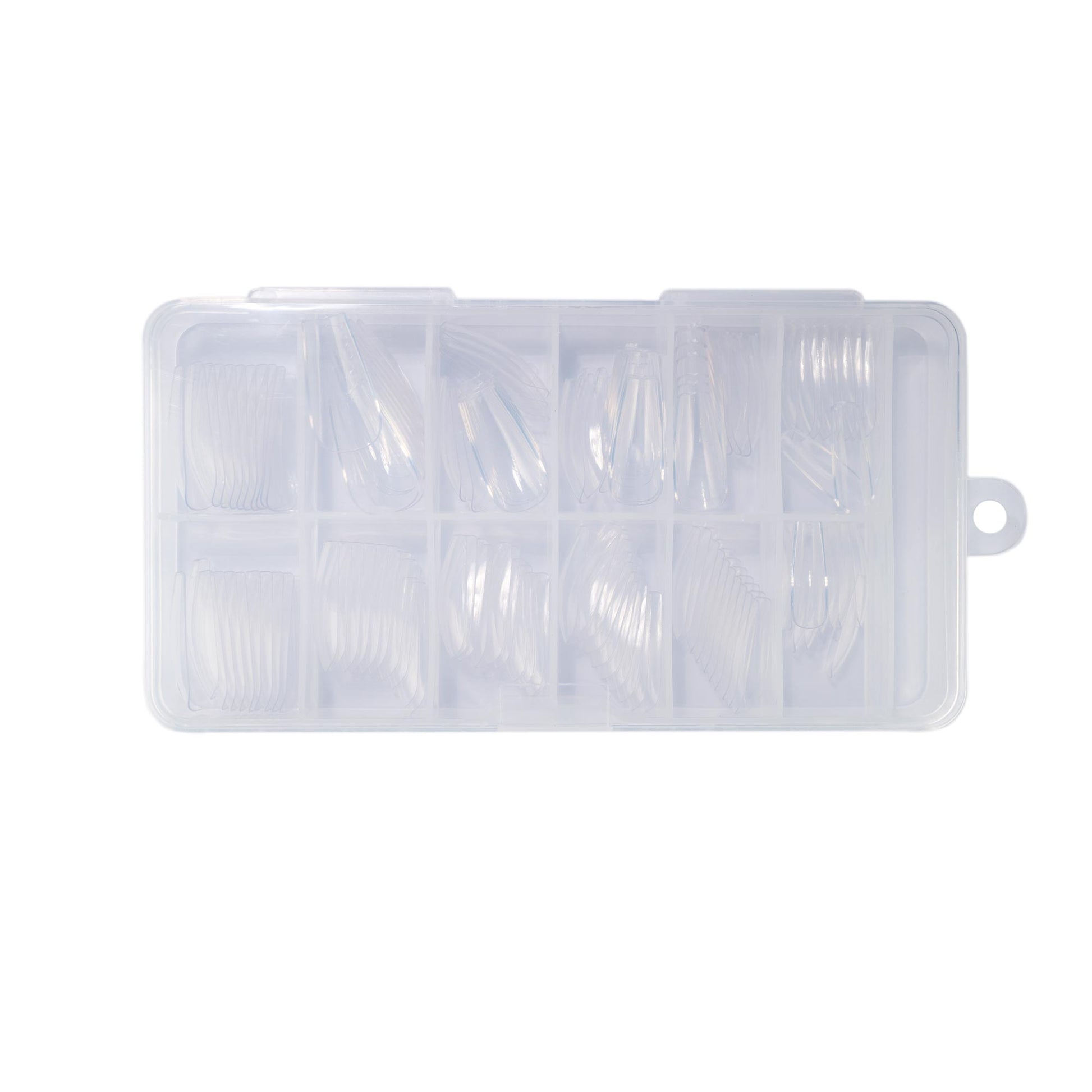 Nails and Beauty Factory Nagel Tips Clear Ultra duenn Sortierbox 120 stueck