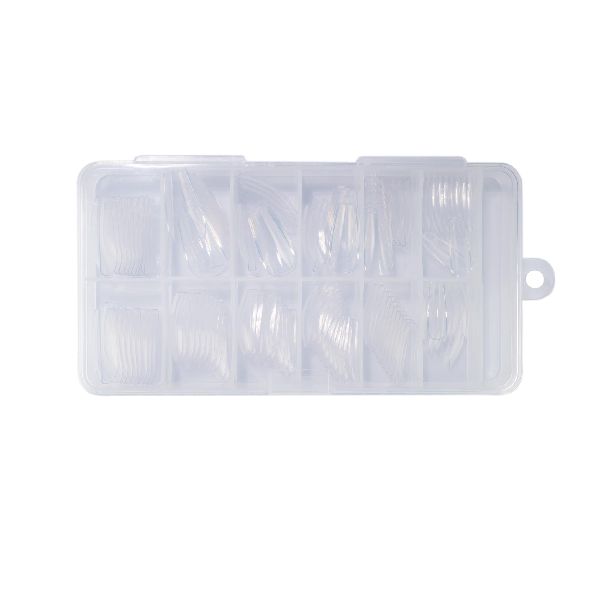 Nails and Beauty Factory Nagel Tips Clear Ultra duenn Sortierbox 120 stueck