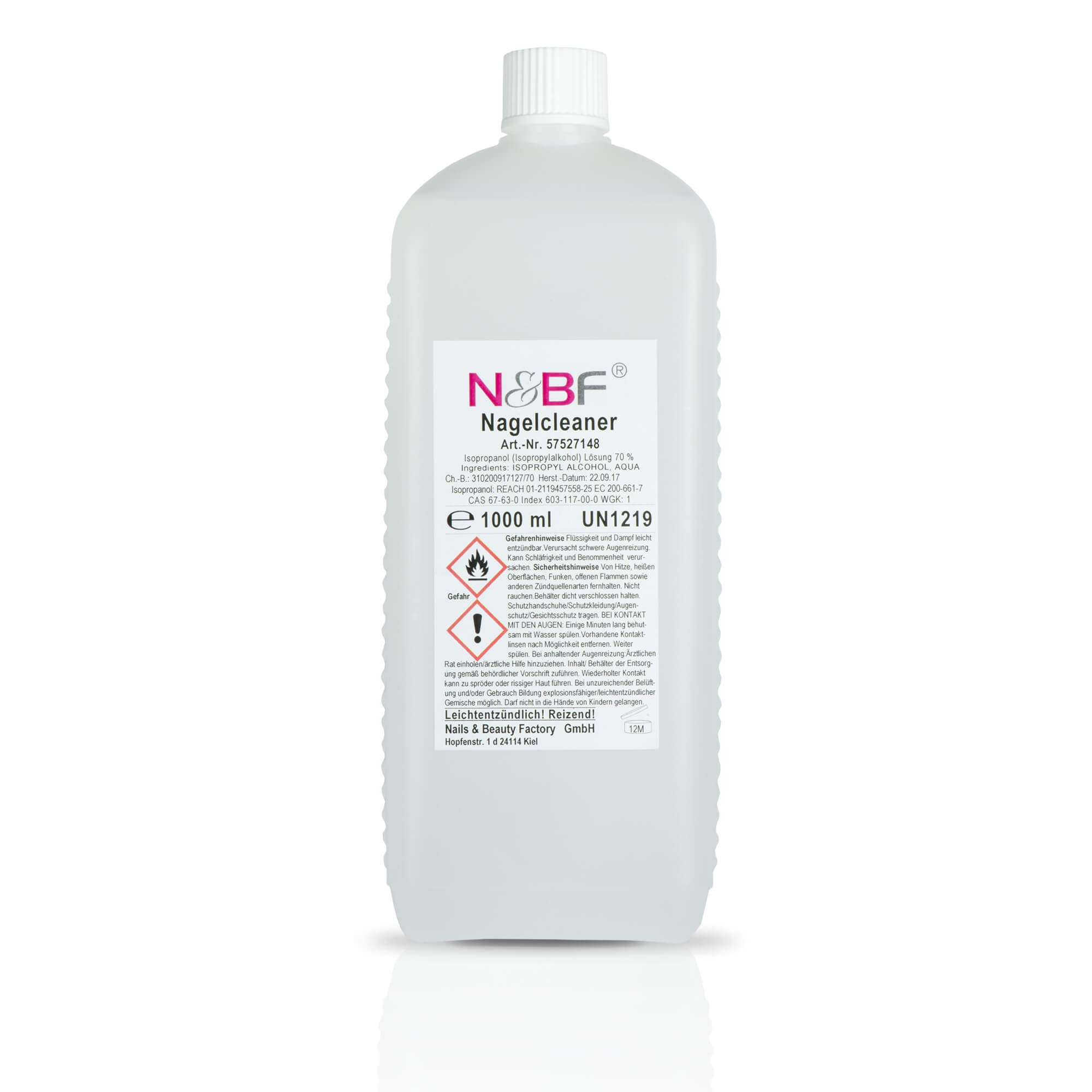Nails and Beauty Factory Nagelcleaner Nail Cleaner 1000ml 1 Liter 4er Set