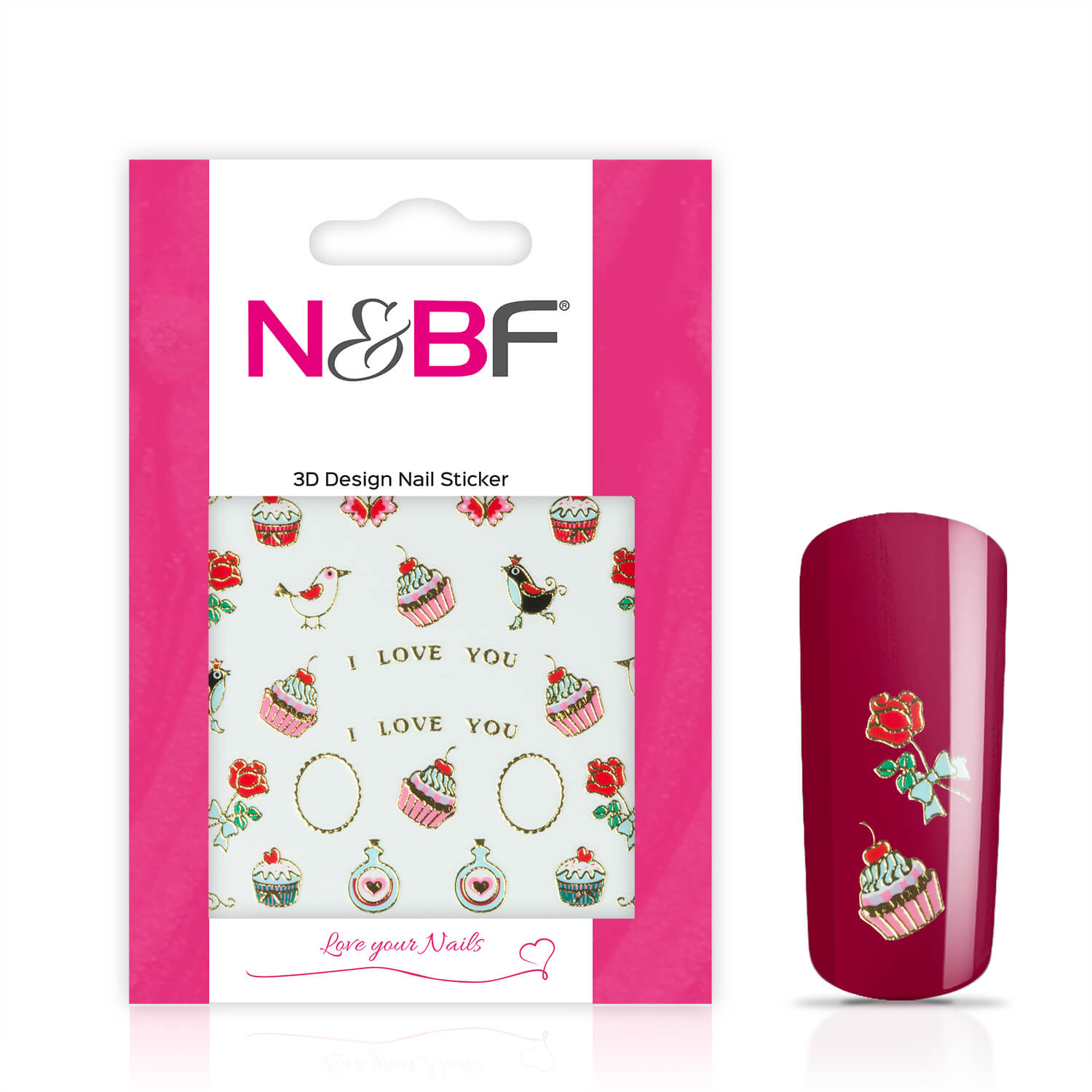 Nails and Beauty Factory Nagelsticker Celebration Gold 123646464
