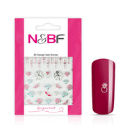 Nails and Beauty Factory Nagelsticker Diamonds Roses Silver 123896374