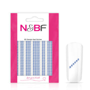 Nails and Beauty Factory Nagelsticker Fancy Fence Blue 124365872