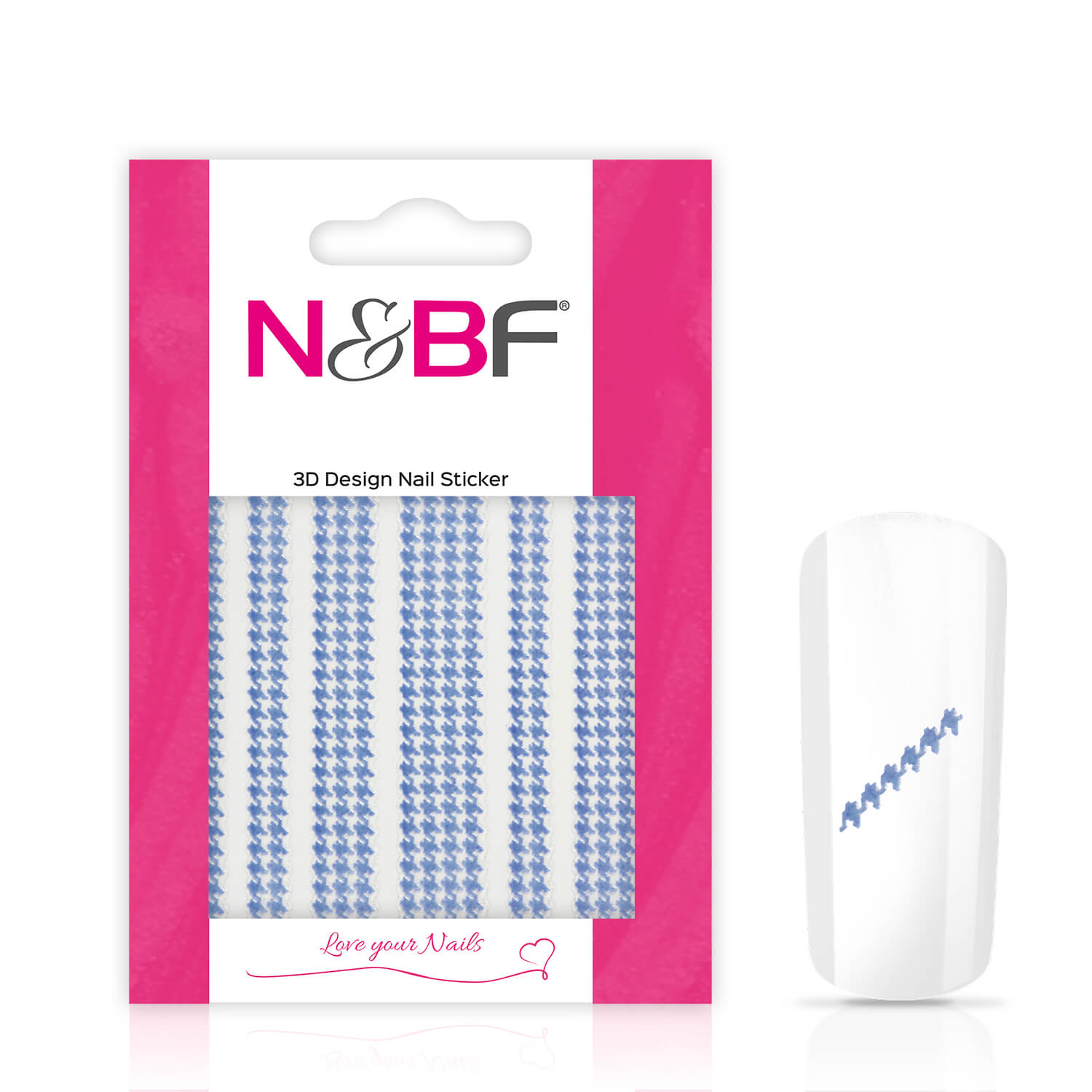 Nails and Beauty Factory Nagelsticker Fancy Fence Blue 124365872