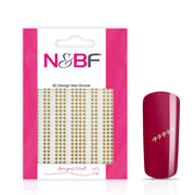 Nails and Beauty Factory Nagelsticker Fancy Fence Gold 124133628