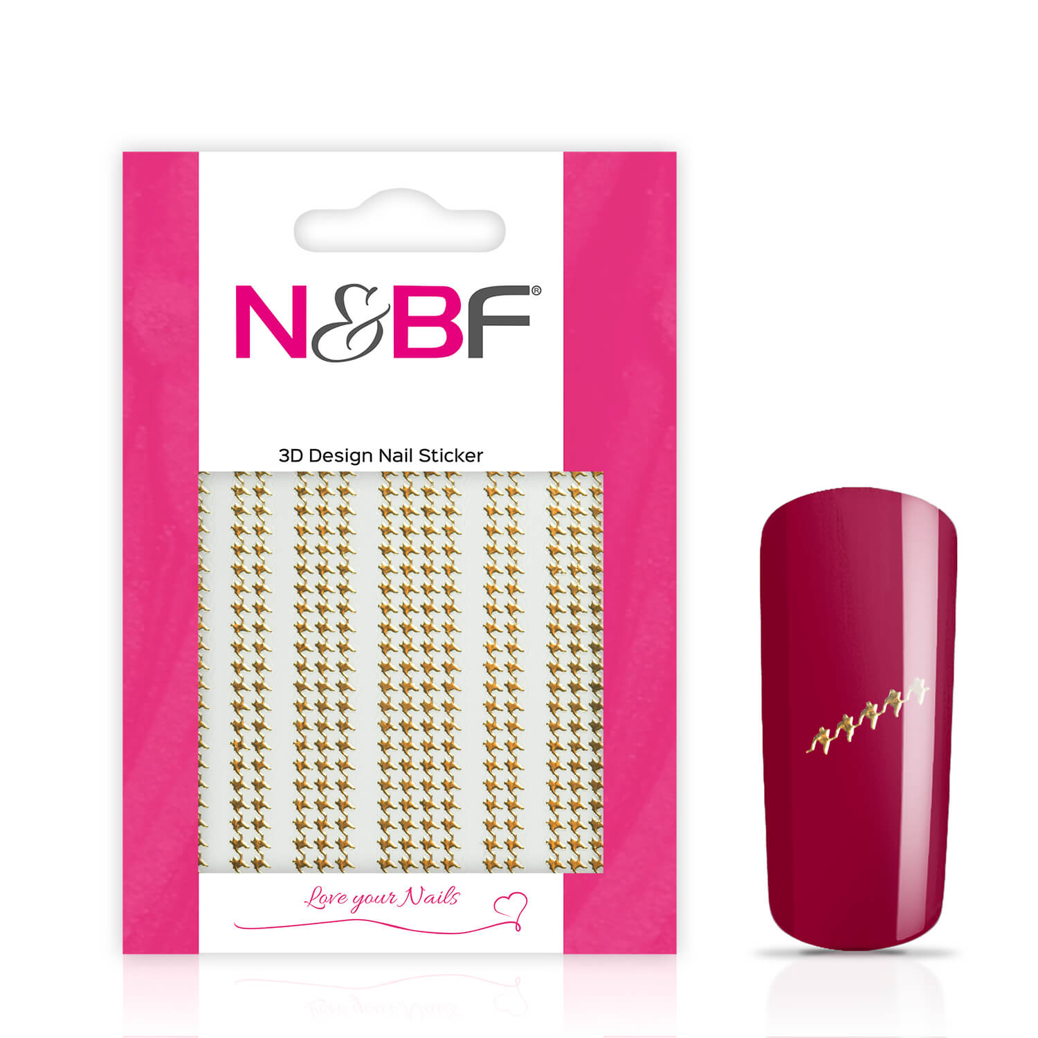 Nails and Beauty Factory Nagelsticker Fancy Fence Gold 124133628