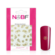 Nails and Beauty Factory Nagelsticker Golden Flower Ornament 124133638
