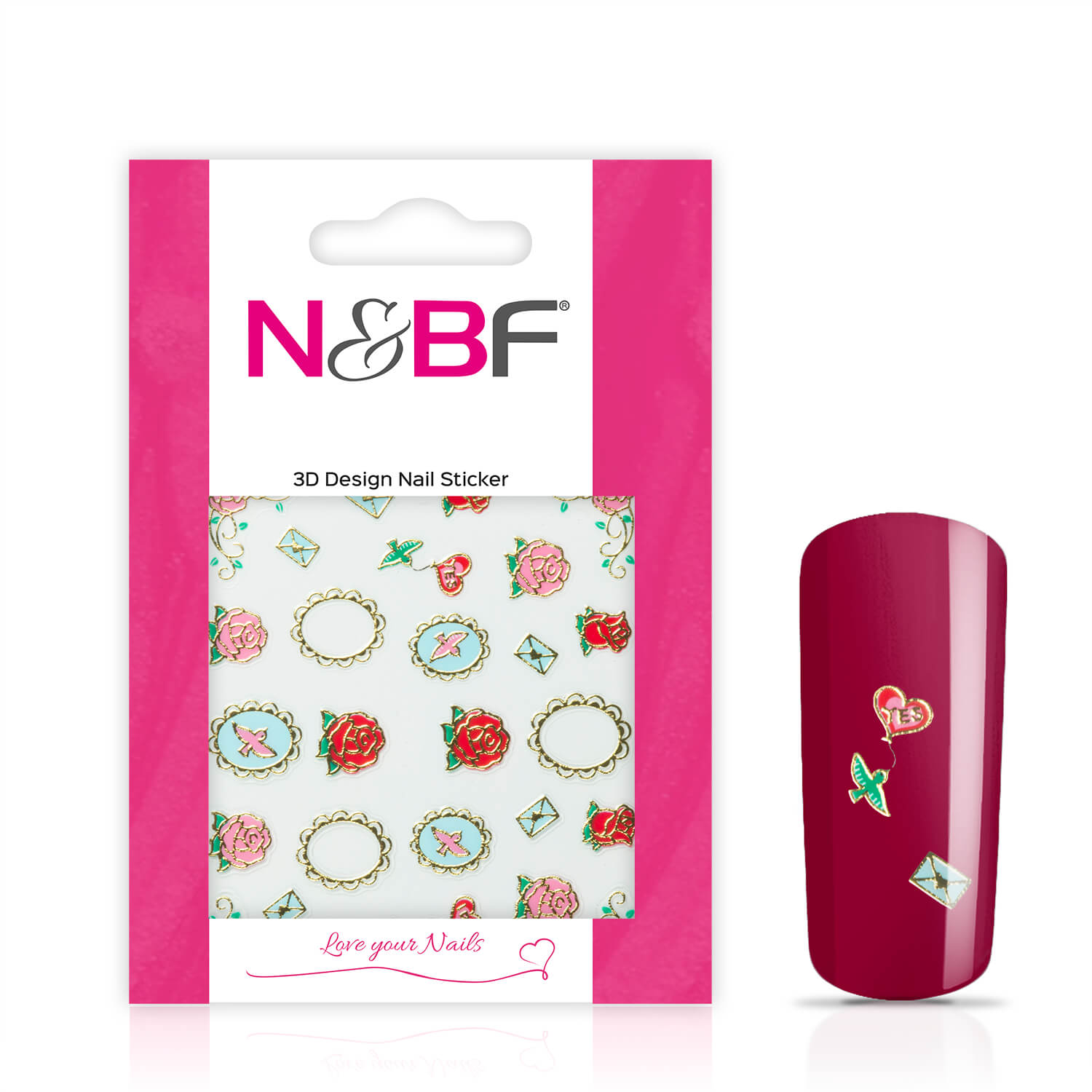 Nails and Beauty Factory Nagelsticker Mirror Gold 123646941