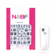 Nails and Beauty Factory Nagelsticker Paris in Love Black 1