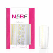 Nails and Beauty Factory Nagelsticker Stripes Chain Gold 1