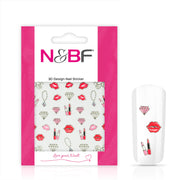 Nails and Beauty Factory Nagelsticker Sweet Diamonds Silver 123646420