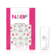 Nails and Beauty Factory Nagelsticker Wedding with Love Silver 123647478