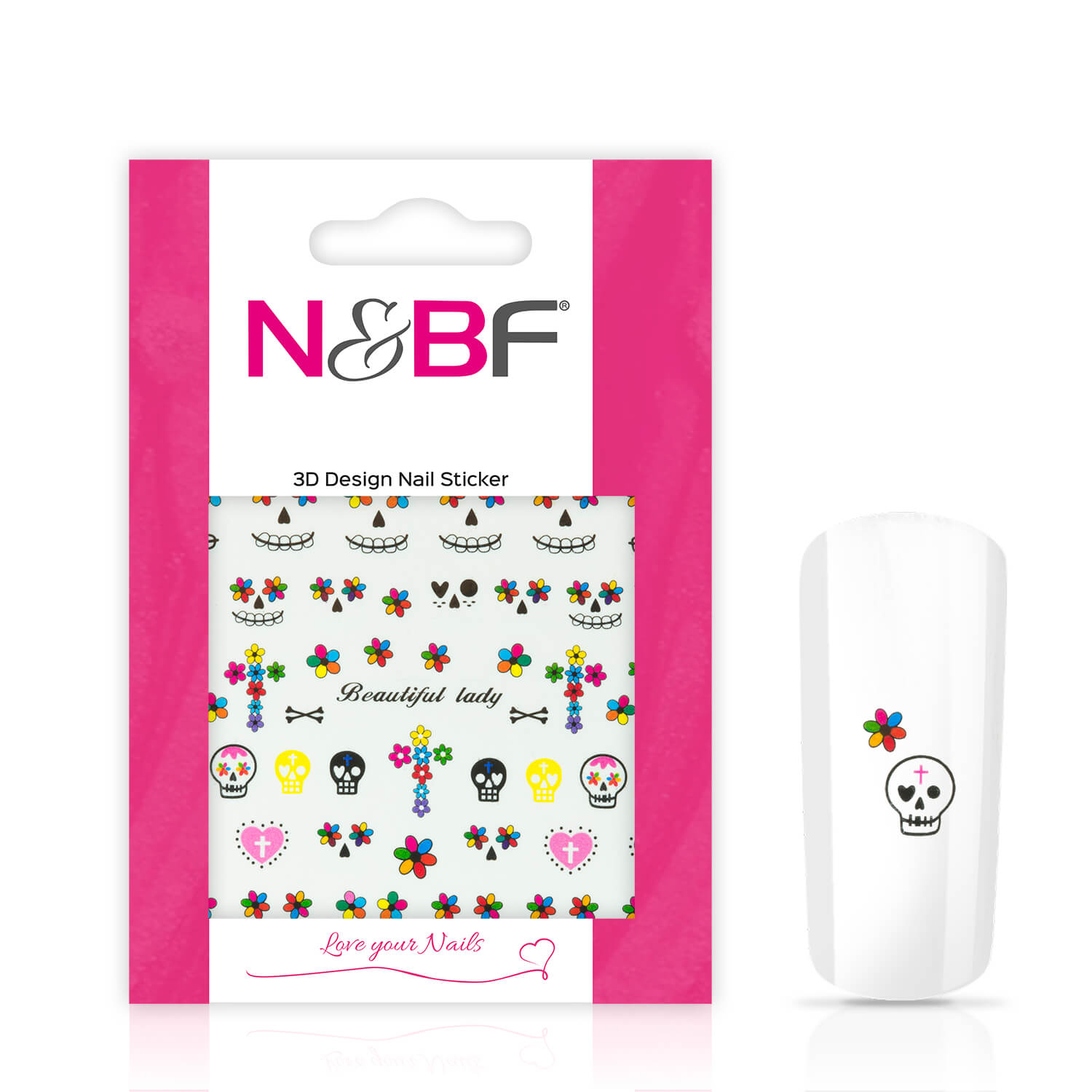 Nails and Beauty Factory Nail Tattoos Fancy Skulls 124365916