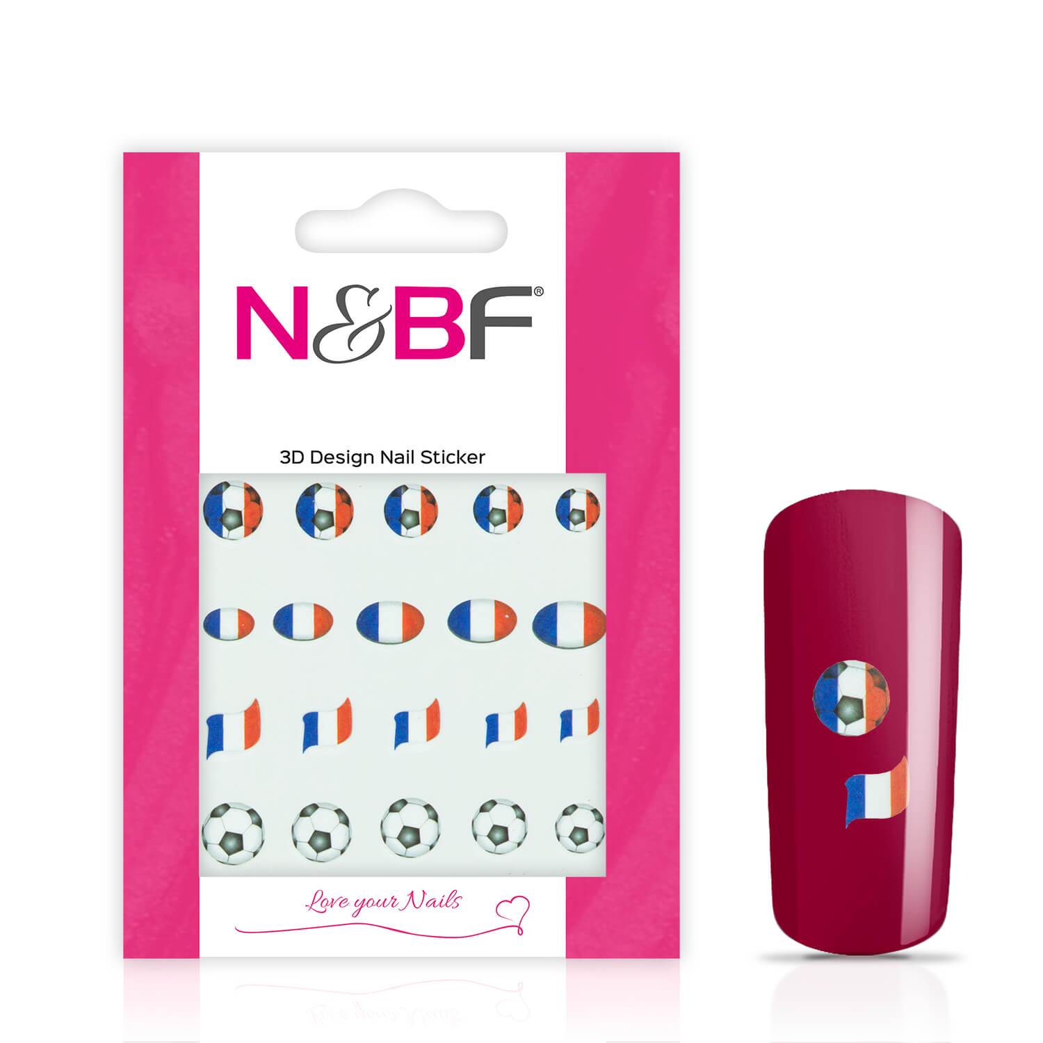 Nails and Beauty Factory Nail Tattoos Fussball France 124133577