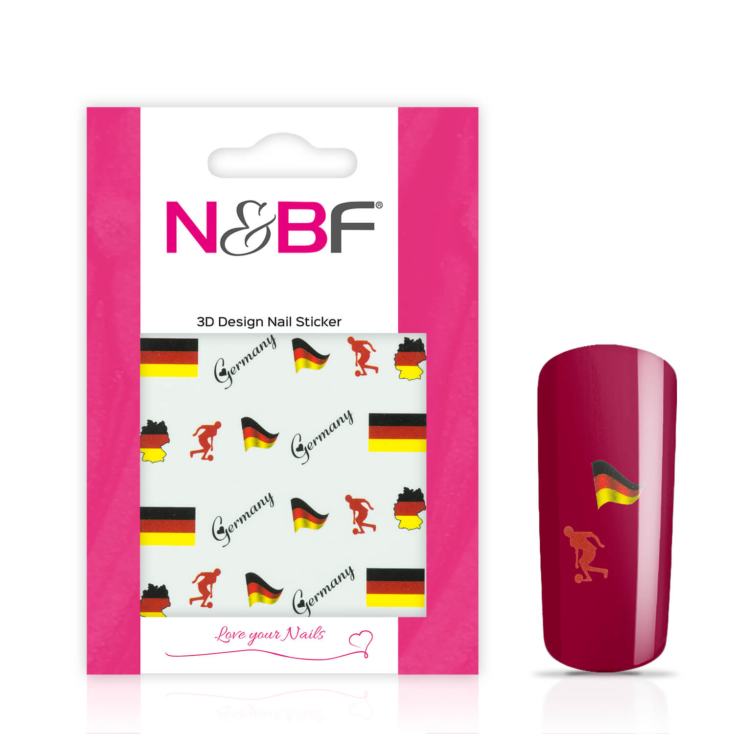 Nails and Beauty Factory Nail Tattoos Fussball German Flags 124133587