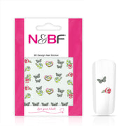 Nails and Beauty Factory Nail Tattoos Rose and Butterfly 123647567