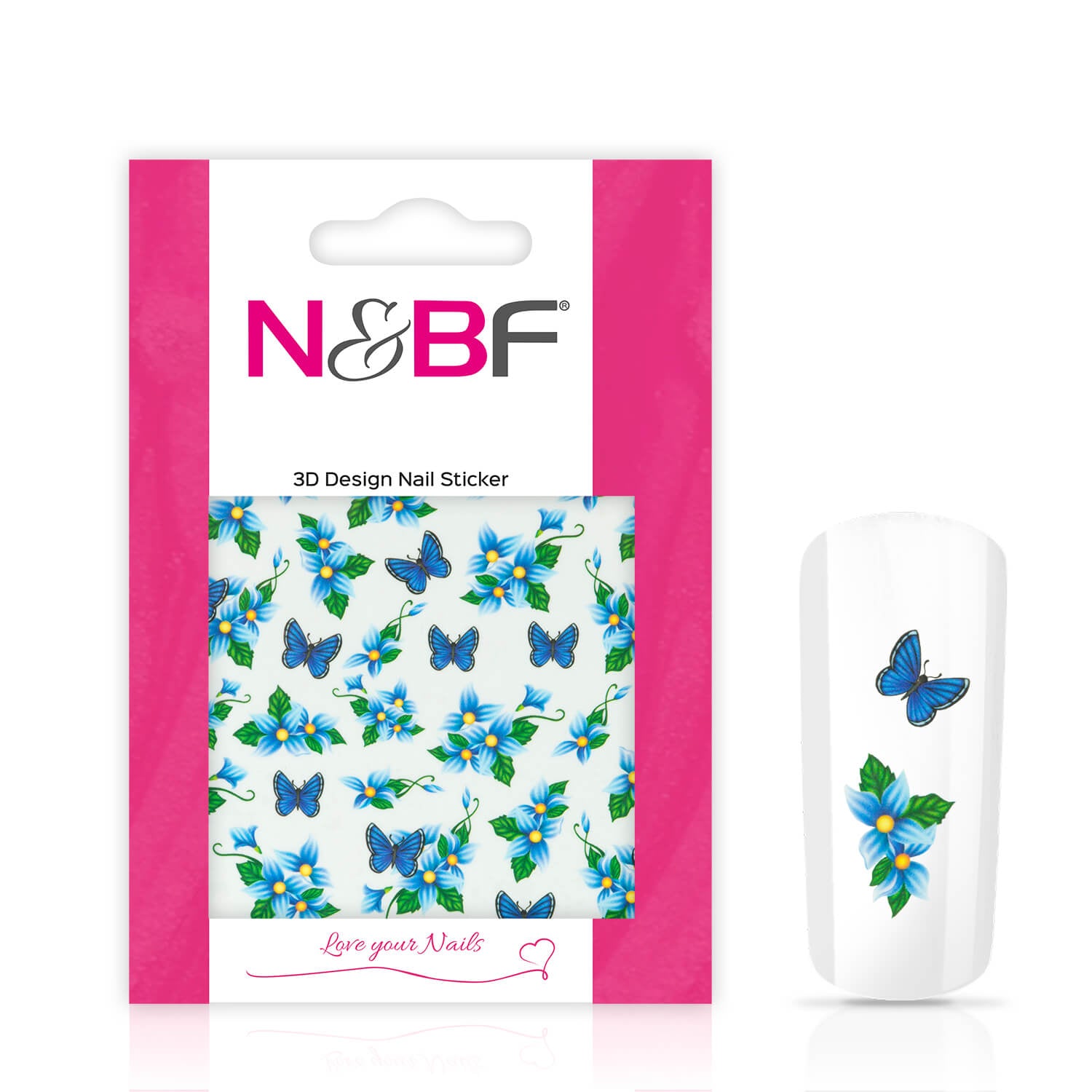 Nails and Beauty Factory Nail Tattoos Summer Butterfly Blue 124133744