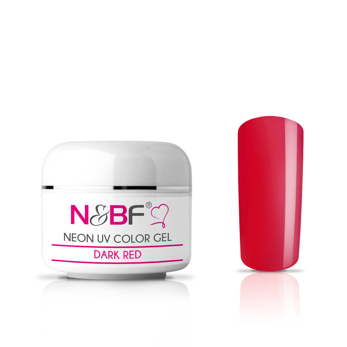 Nails and Beauty Factory Neon UV Color Gel Farbgel Dark Red
