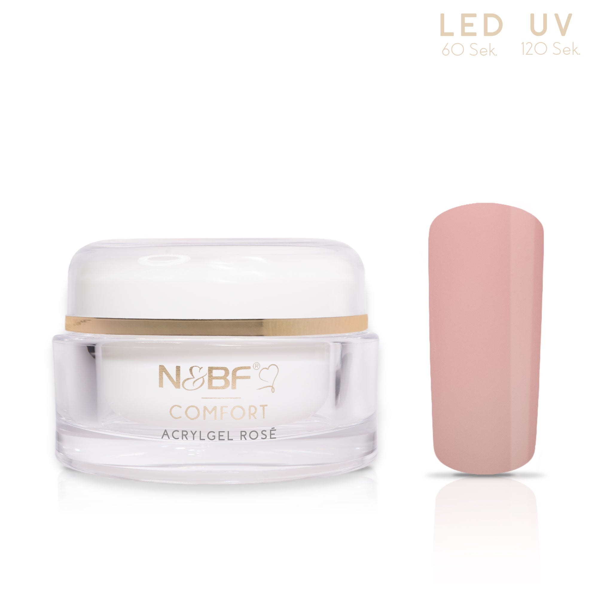 Nails and Beauty Factory Poly Acrylgel Rose 15ml