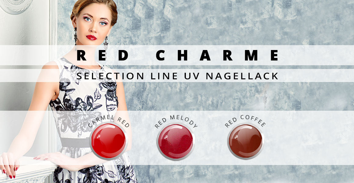 Nails and Beauty Factory Red Charme UV Nagellack 3er Set Selection Line