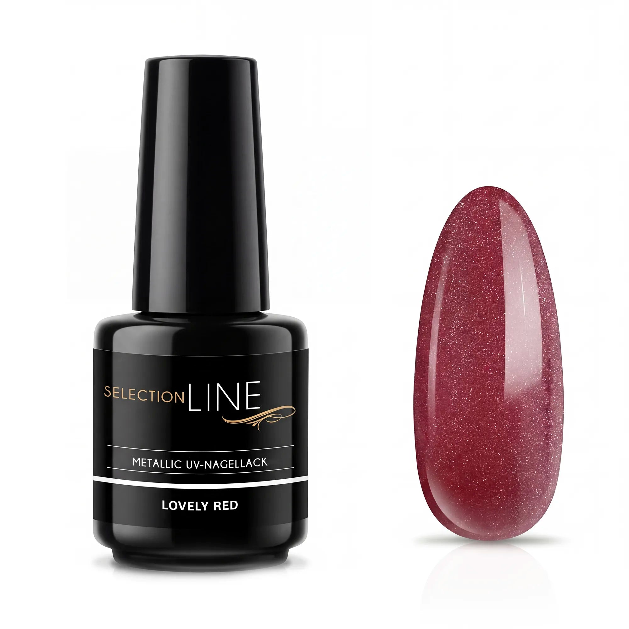 Selection Line Metallic UV Nagellack Lovely Red 15 ml