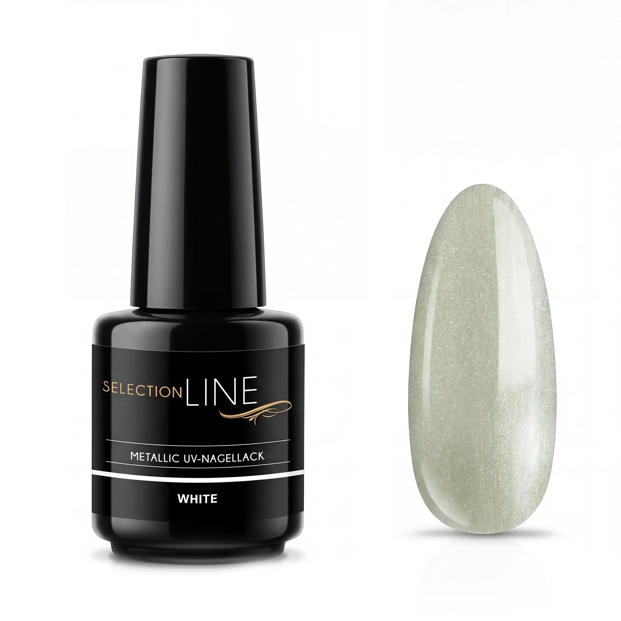 Selection Line Metallic UV Nagellack White 15 ml