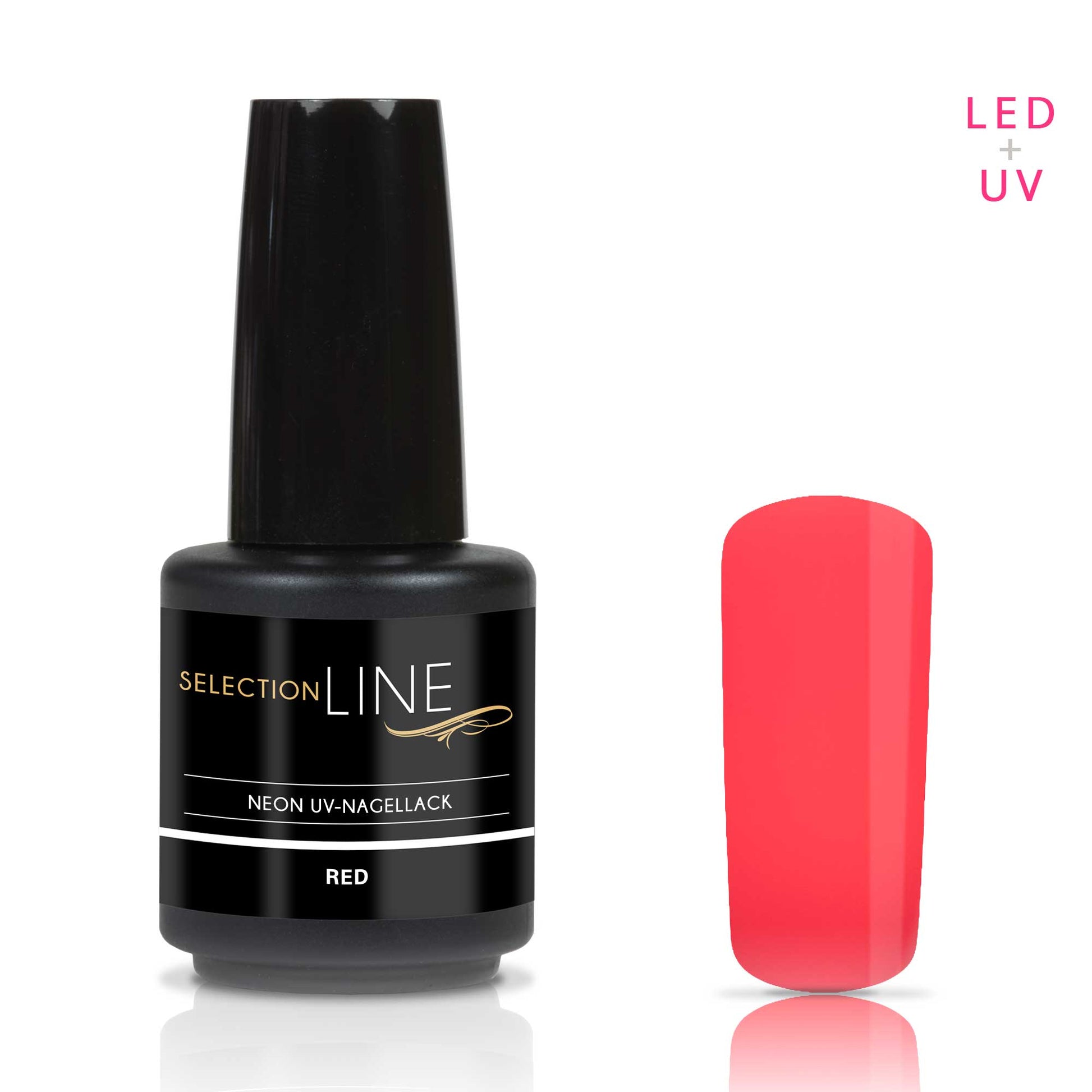 Nails and Beauty Factory Selection Line Neon UV Nagellack Red 15ml