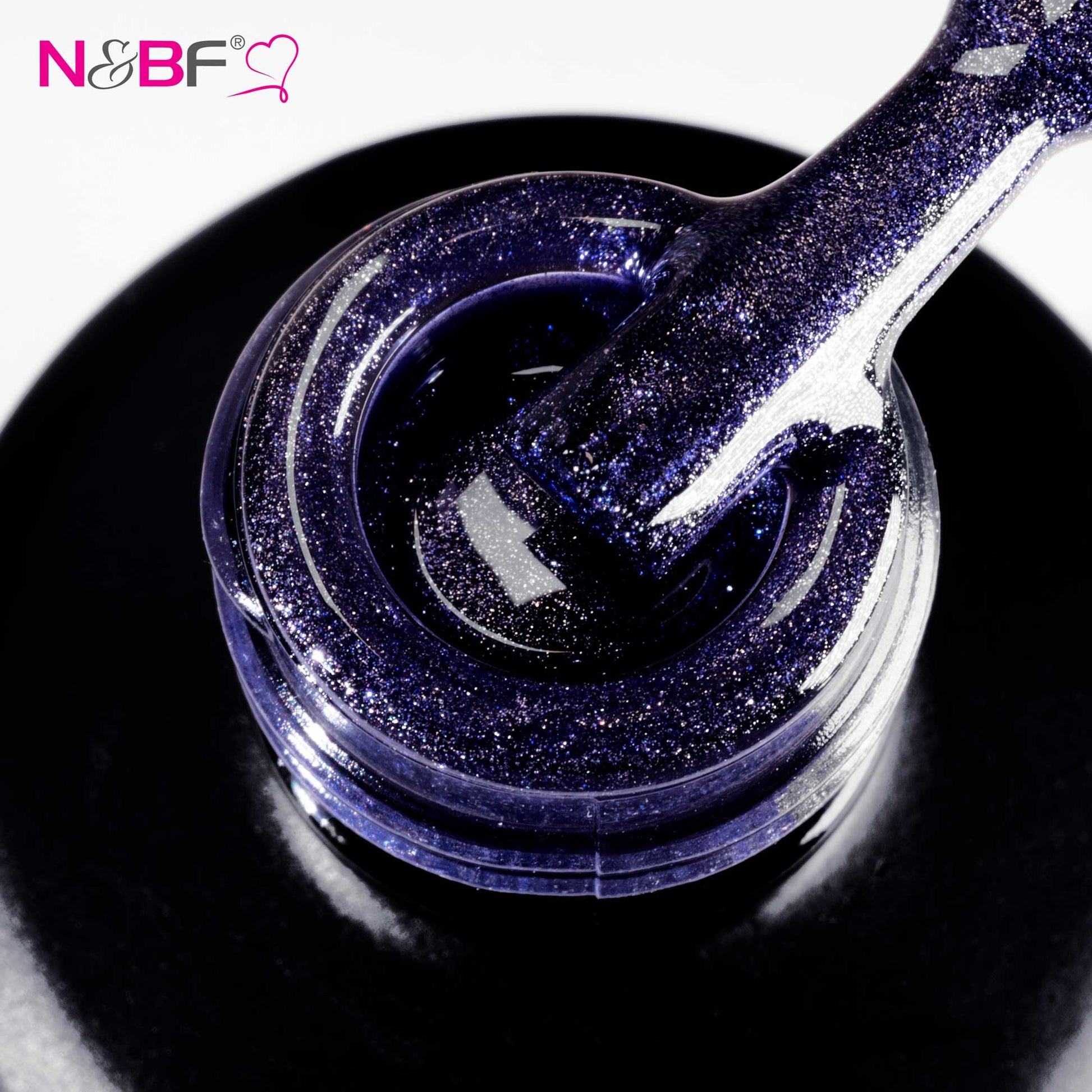 Nails and Beauty Factory Shellac Flasche Purple Sparkling 12ml