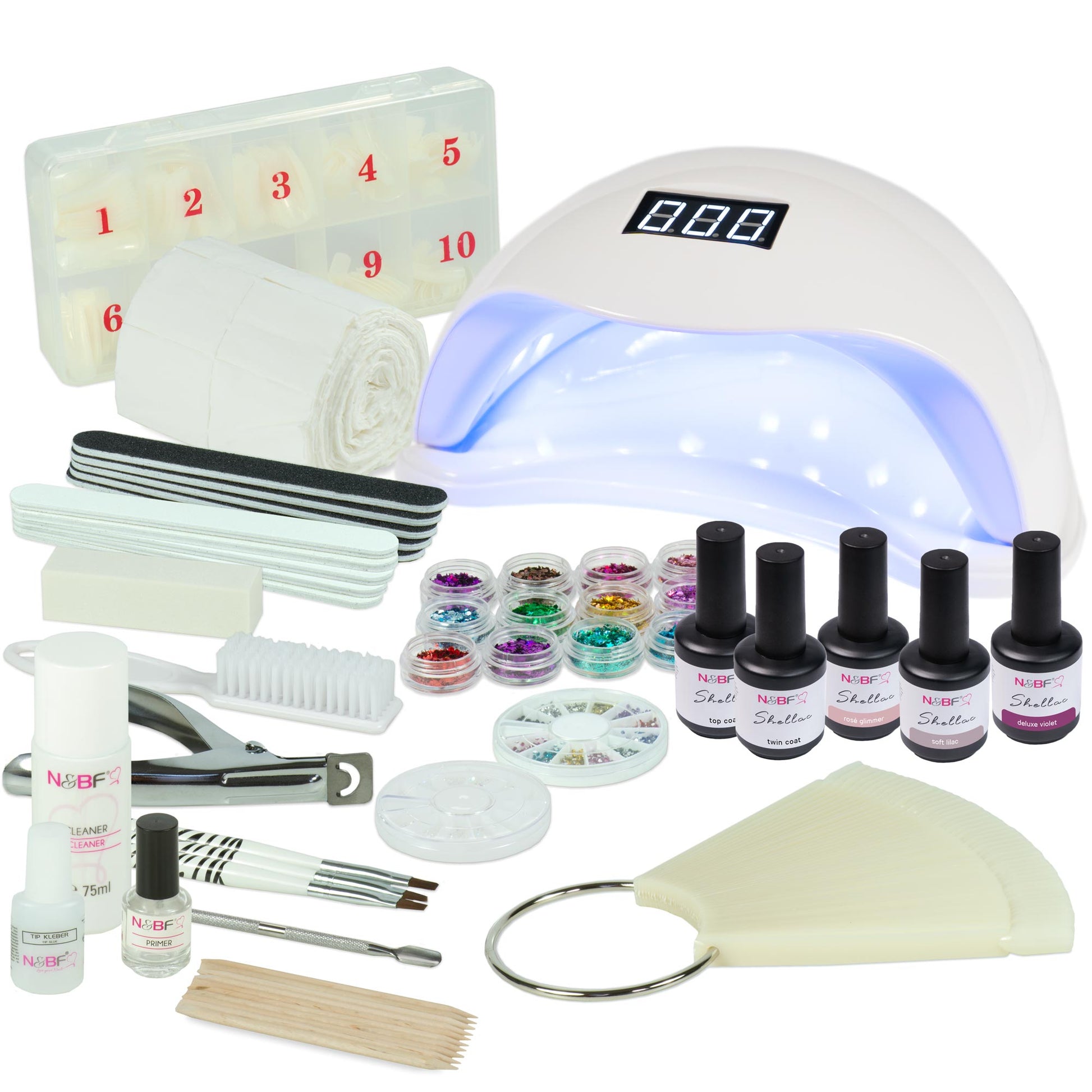 Nails and Beauty Factory Shellac Nagelstudio Set Rosvi 2022 Weiss