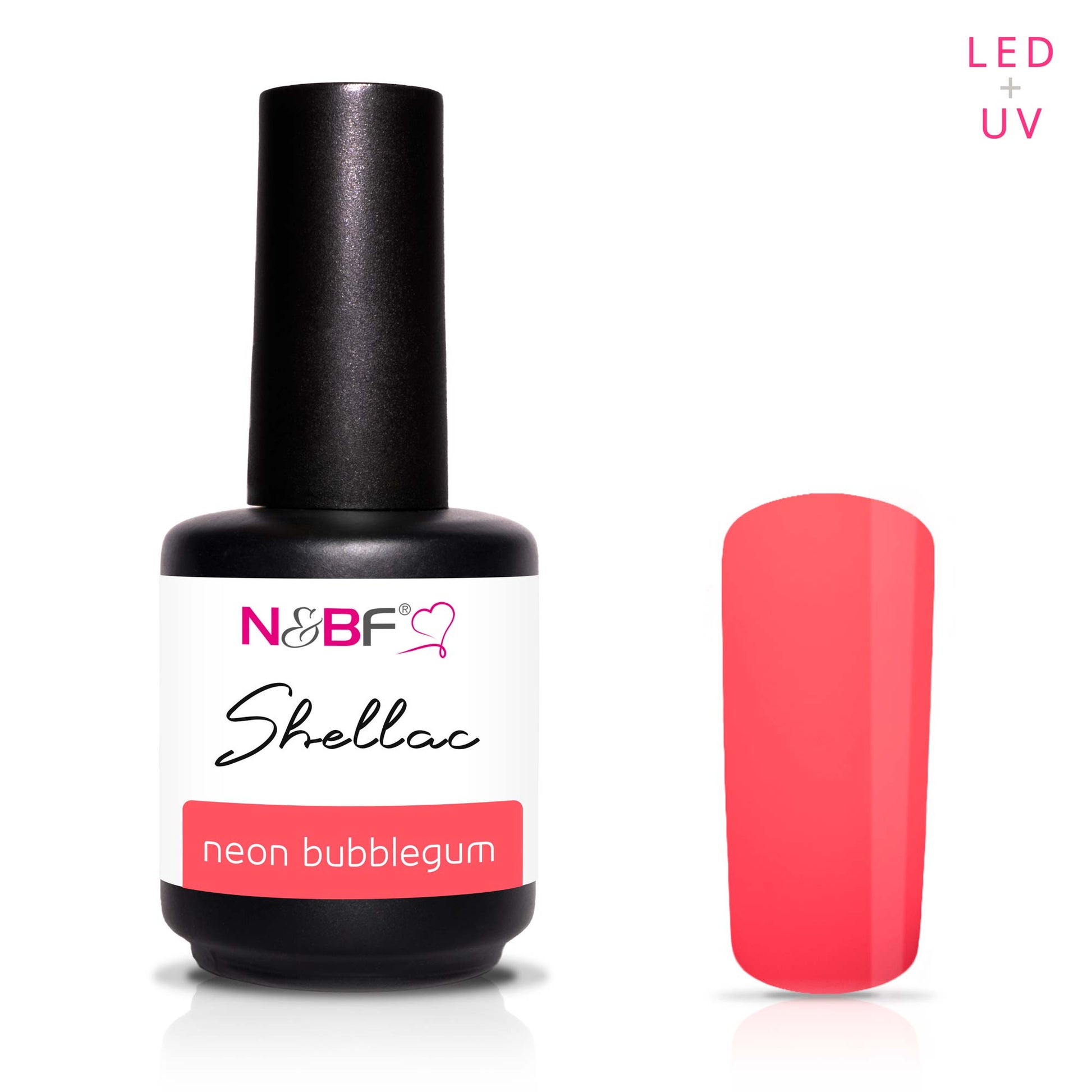 Nails and Beauty Factory Shellac Neon Bubblegum 12ml