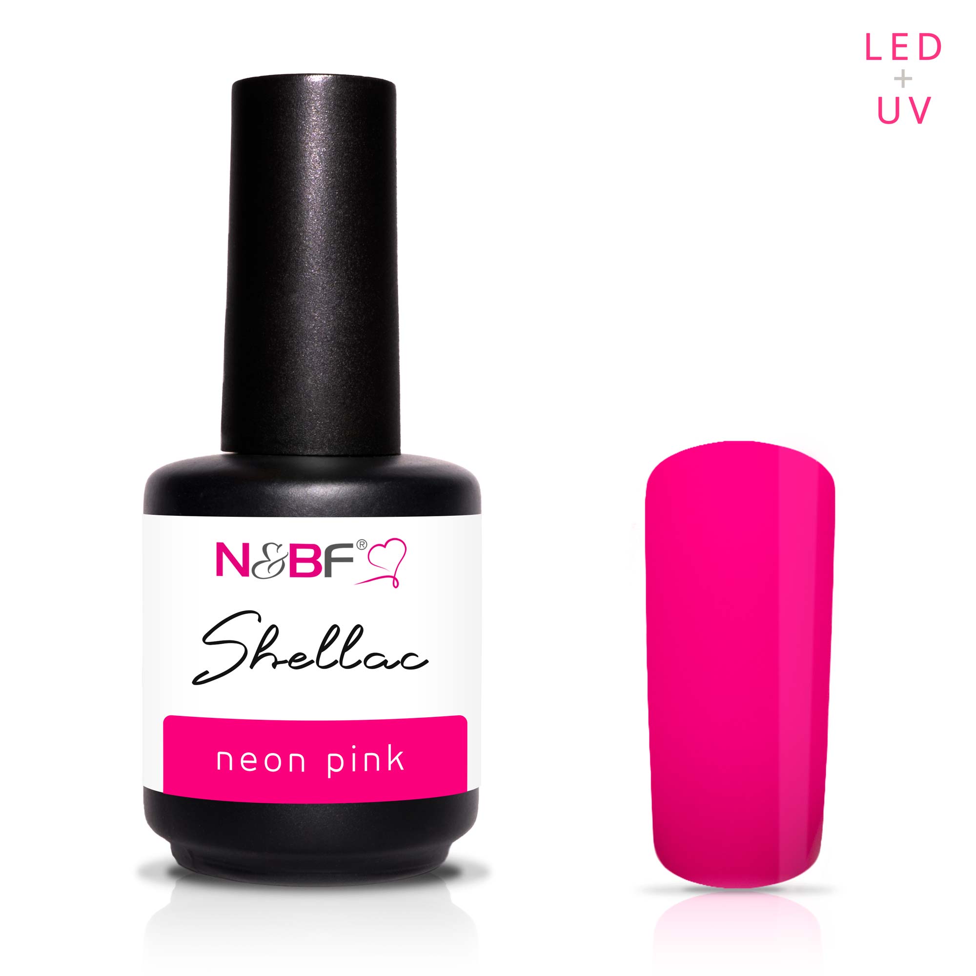 Nails and Beauty Factory Shellac Neon Pink 12ml