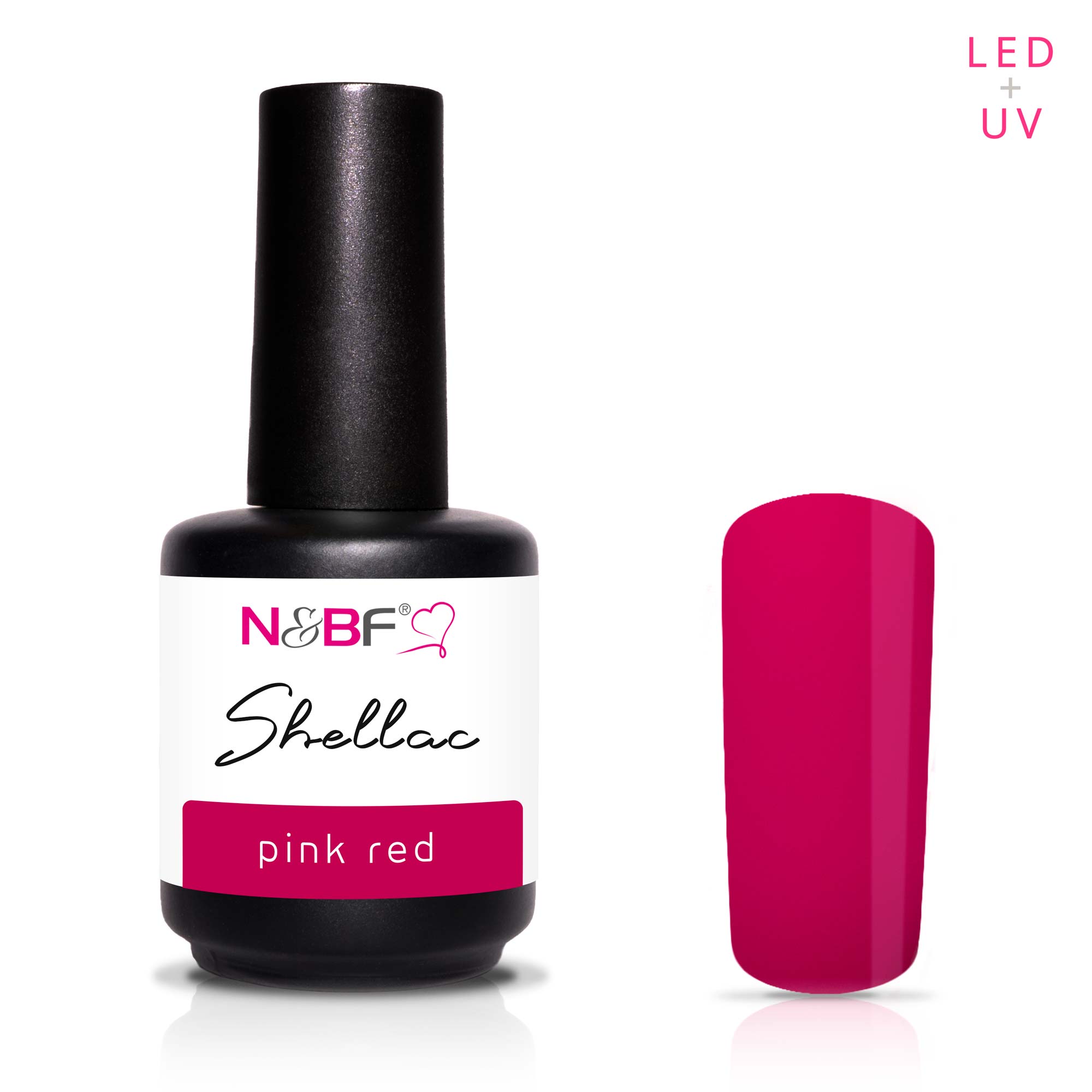 Nails and Beauty Factory Shellac Pink Red 12ml