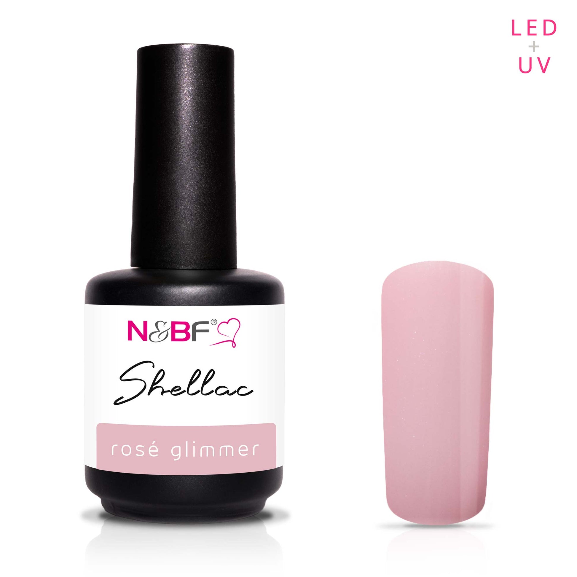 Nails and Beauty Factory Shellac Rose Glimmer 12ml