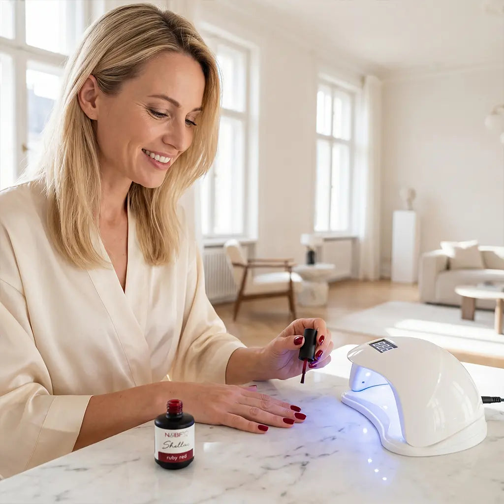 Perfekte Shellac Nägel, ganz einfach zu Hause.