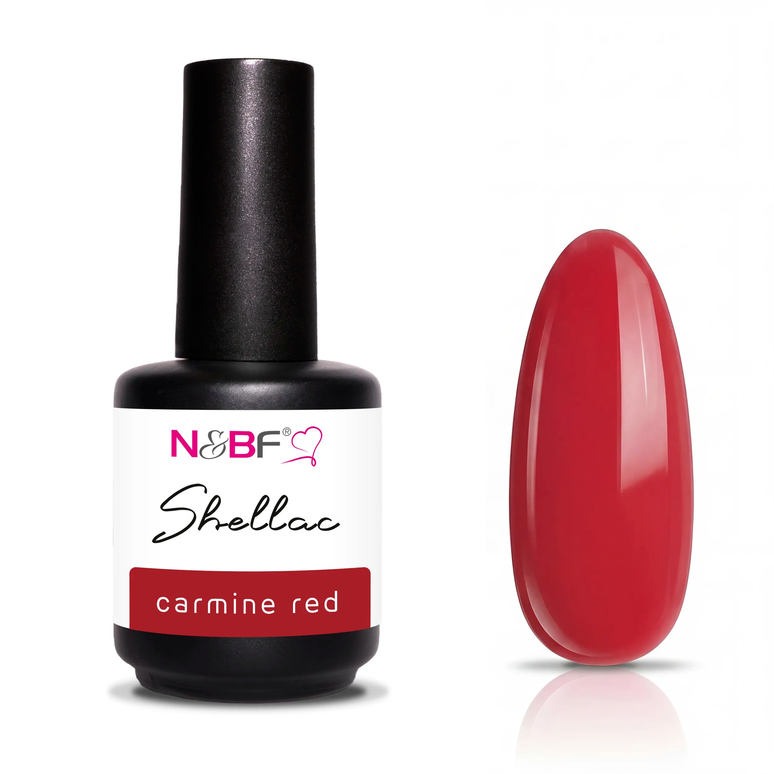 N&BF Shellac Carmine Red 12ml