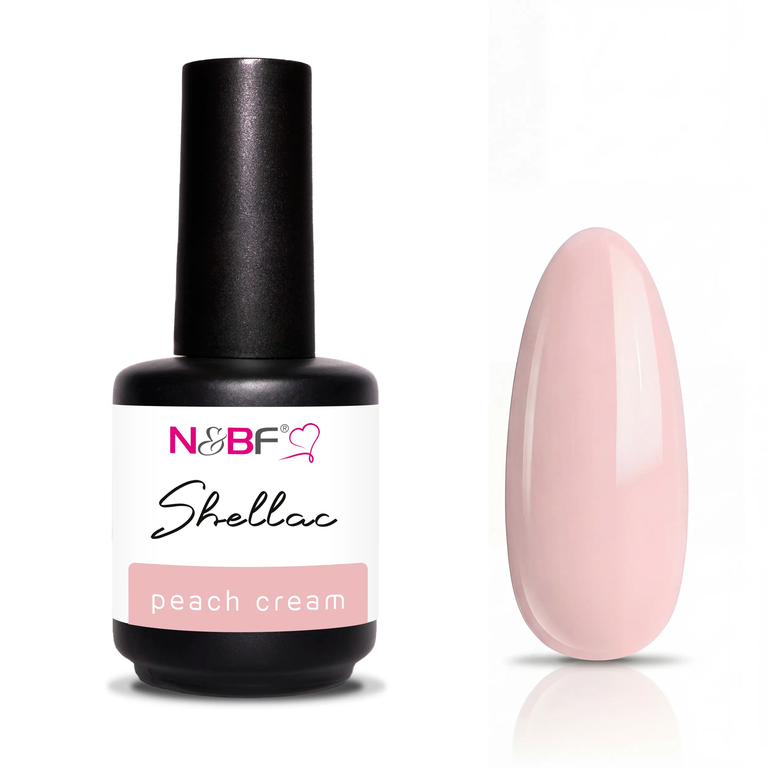 N&BF Shellac Peach Cream 12ml