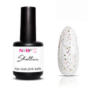 N&BF Shellac Top Coat Pink Balls 12ml